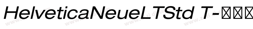 HelveticaNeueLTStd T字体转换
